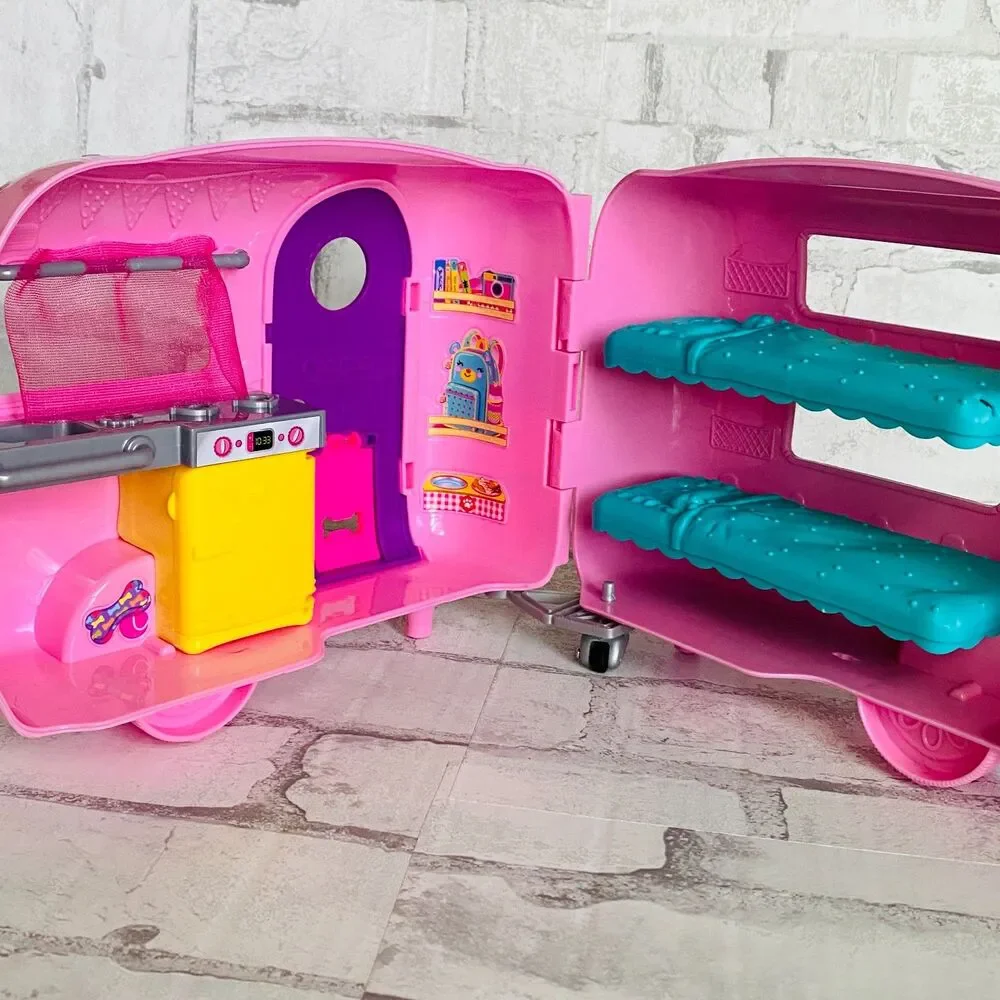 Barbie Club Chelsea RV Camper Playset Mattel 2018 Pink Camper (Only)
